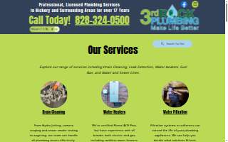 3rd Rock Plumbing, LLC website