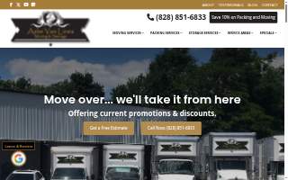 Ashe Van Lines Moving & Storage website