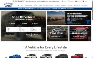 Cloninger Ford of Hickory website