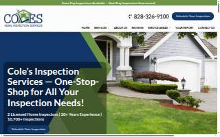 Cole's Inspection Services of Hickory website