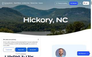 Cornerstone Caregiving of Hickory website