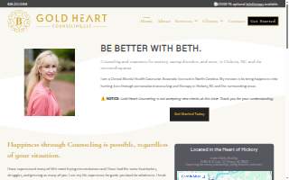 Gold Heart Counseling, LLC website