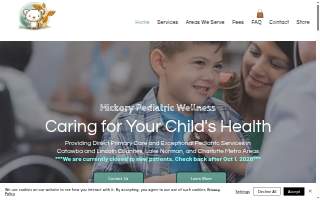 Hickory Pediatric Wellness, PLLC website