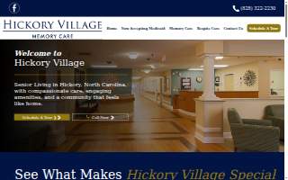 Hickory Village Memory Care website