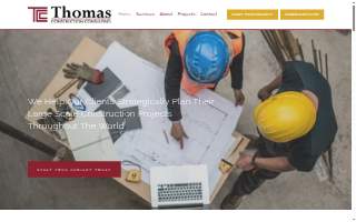 Thomas Construction Consulting website