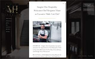 Vintage House Restaurant website