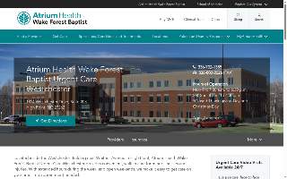 Atrium Health Wake Forest Baptist Urgent Care Westchester website