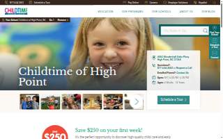 Childtime of High Point website