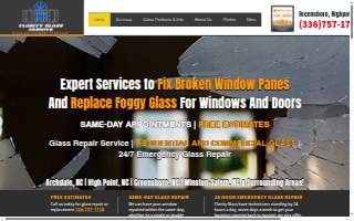 Clarity Glass Service website