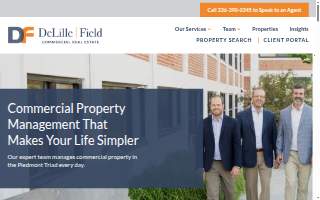 DeLille | Field Commercial Property Management website