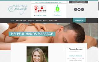 Helpful Hands Massage website