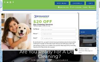 Hernandez Carpet Cleaning website