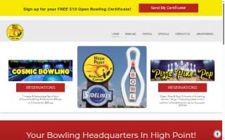 High Point Bowling Center website