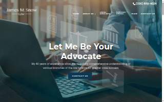James M. Snow Law of High Point website