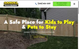 Sandel Fence Builder, LLC of High Point website