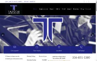 Taylor Auto Glass of High Point website
