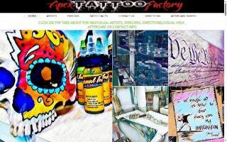 Apex Tattoo Factory of Holly Springs website
