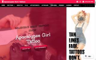 Apocalypse Girl Tattoos of Holly Springs website