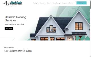 Avant-Garde Roofing & Gutters website