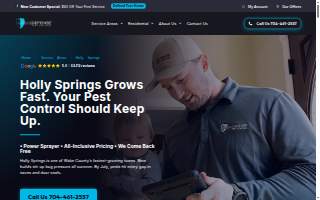 ClearDefense Pest Control of Holly Springs website