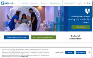 Duke Eye Center Holly Springs website