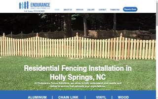 Endurance Fence Solutions website