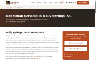 Holly Springs Handyman website