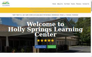 Holly Springs Learning Center website