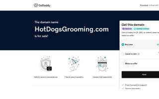 Hot Dogs Grooming & Day Spa website