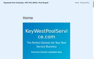 Key West Pool Service website