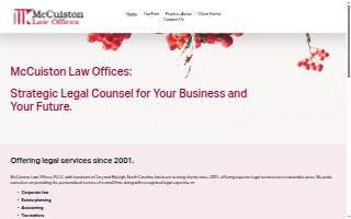 McCuiston Law Offices, PLLC of Holly Springs website