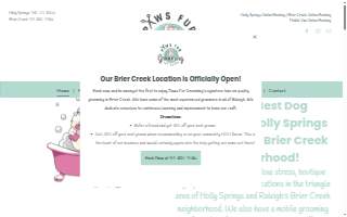 Paws Fur Grooming - Holly Springs website
