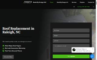 Roofs By Design Holly Springs website