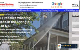 Triangle Area Power Washing website