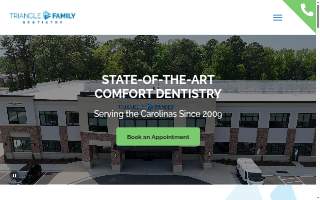 Triangle Family Dentistry website
