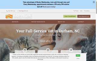 Triangle Veterinary Referral Hospital of Holly Springs website