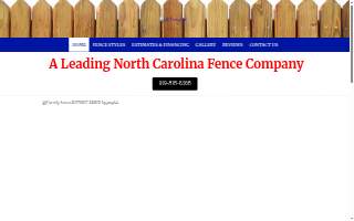 US.Fence Nc of Holly Springs website