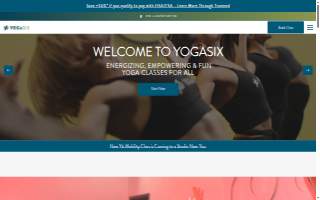 YogaSix Holly Springs website
