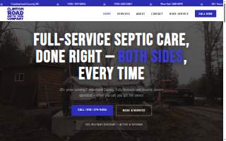 Clinton Road Septic Tank Services website