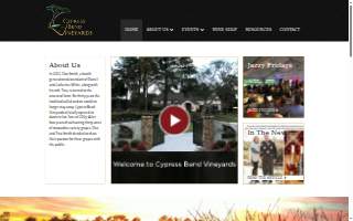 Cypress Bend Vineyards Inc website
