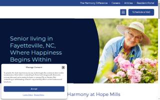 Harmony at Hope Mills website