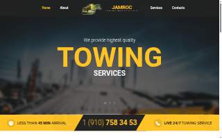Jamroc Towing & Auto Services website