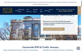 Plyler Law Firm, P.A. website