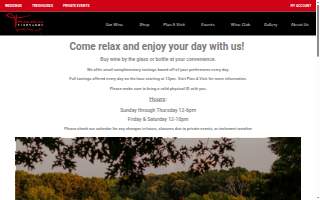 Treehouse Vineyards of Hope Mills website