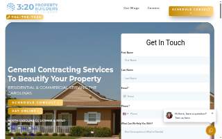 320 Property Builders of Carolina website