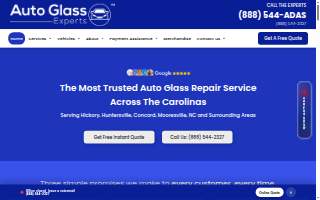 Auto Glass Experts of Huntersville website