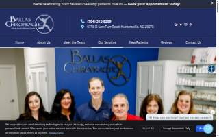 Ballas Chiropractic website