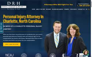 Dewey, Ramsay & Hunt, P.A - Charlotte Accident & Injury Lawyers website