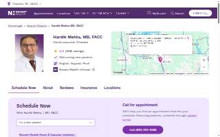 Hardik Mehta, MD, FACC website