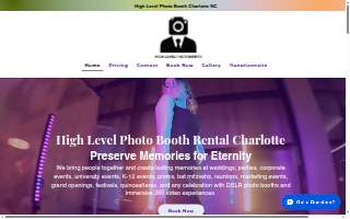 High Level Photobooth of Huntersville website